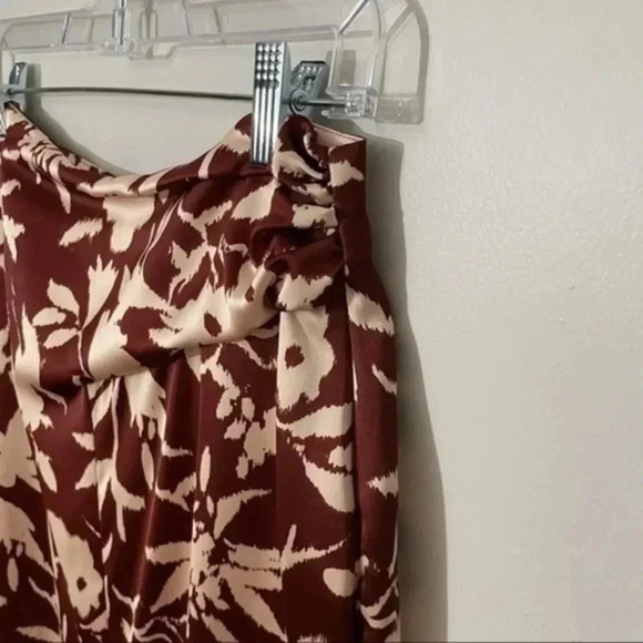 Zara floral print midi skirt medium 8991/320 - Picture 5 of 8